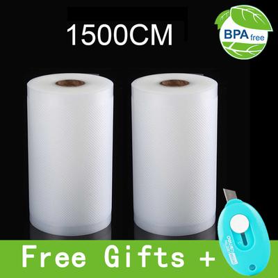 Sacchetti sottovuoto per alimenti Sigillatrice sottovuoto Alimenti freschi a lunga conservazione 12 + 15 + 20 + 25 + 28 cm * Rotoli da 1500 cm/Lotto Sacchetti per confezionatrice sottovuoto