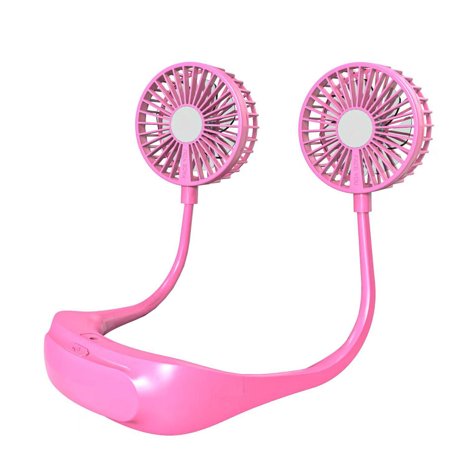 8000mAh Neck-Hanging Portable Fan: USB Rechargeable, Silent, Foldable, and Desktop-Compatible Guaranteed 8000mAh Lithium Battery