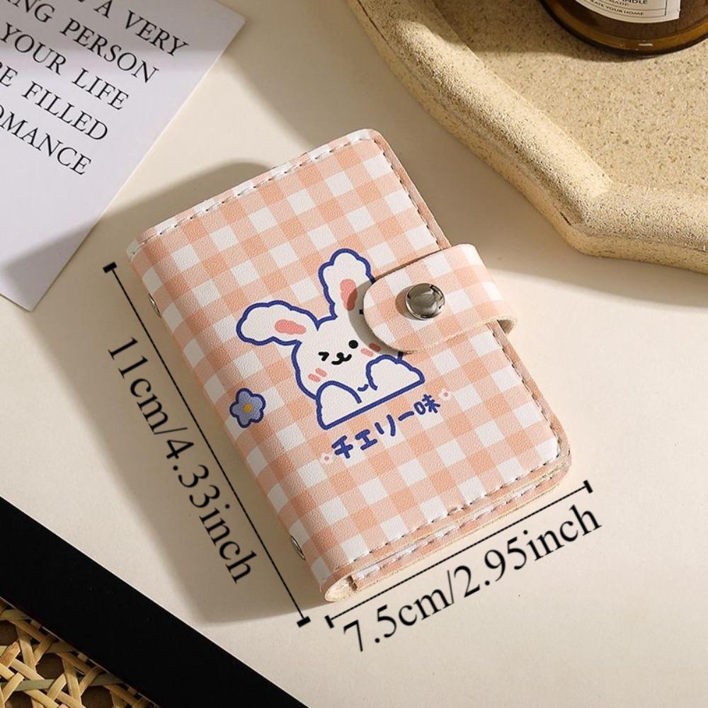 Ultrathin ID Cards Holder Cartoon Animals Bank Credit Card Organizer Hasp Multi-Slot Card Bag Work