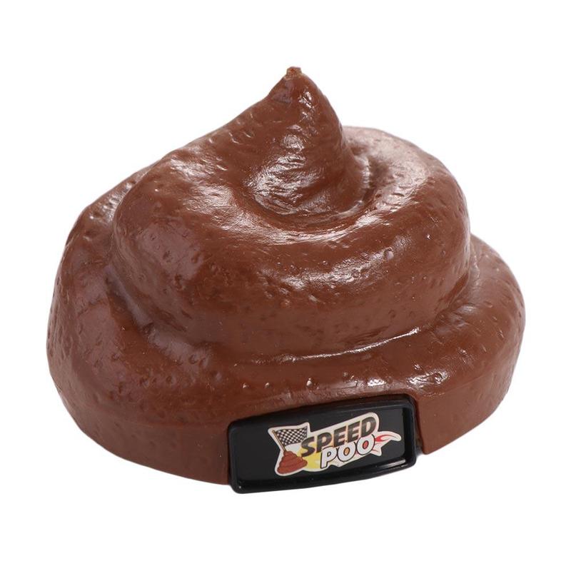 Kids Toy 360 Rotating Remote Control Poop Simulation Fart Sound Poop Trick Toy Interesting Moving Poop Joke Toys Adult Kids