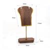Walnut Beech Wood Earring Display Stand and Jewelry Photo Prop