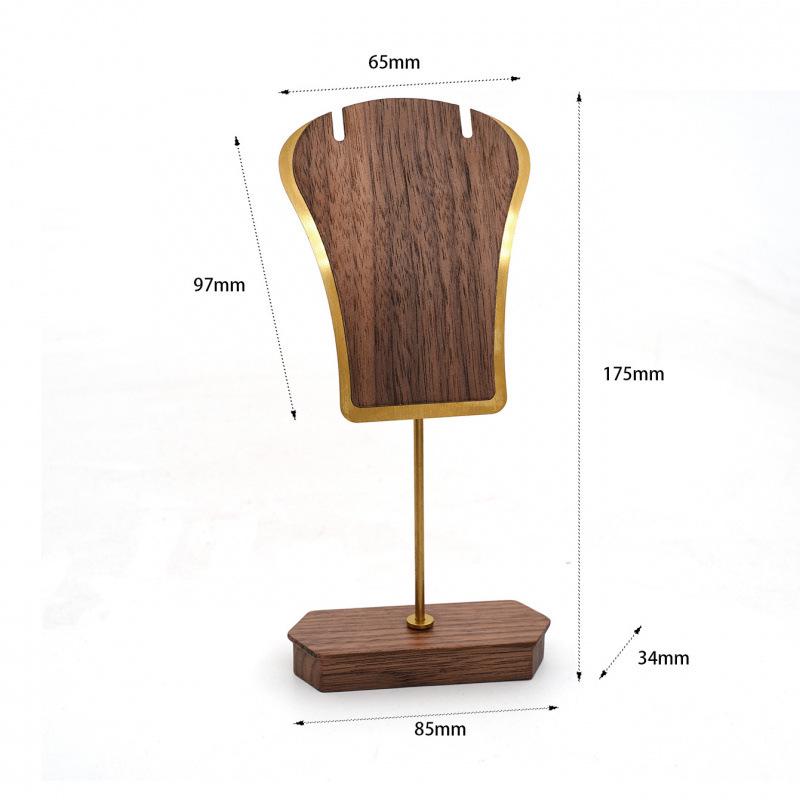 Walnut Beech Wood Earring Display Stand and Jewelry Photo Prop