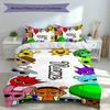 3pcs Custom Name Game Sprunki Set,Includes 1 Duvet Cover and 2 Pillowcases,All-season Bedroom Decor