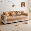 Luxurious Plush Non-Slip Sofa Mat Simple Modern Autumn and Winter Warm Sofa Towel Covers Nordic Solid Color Jacquard Sofa Cover