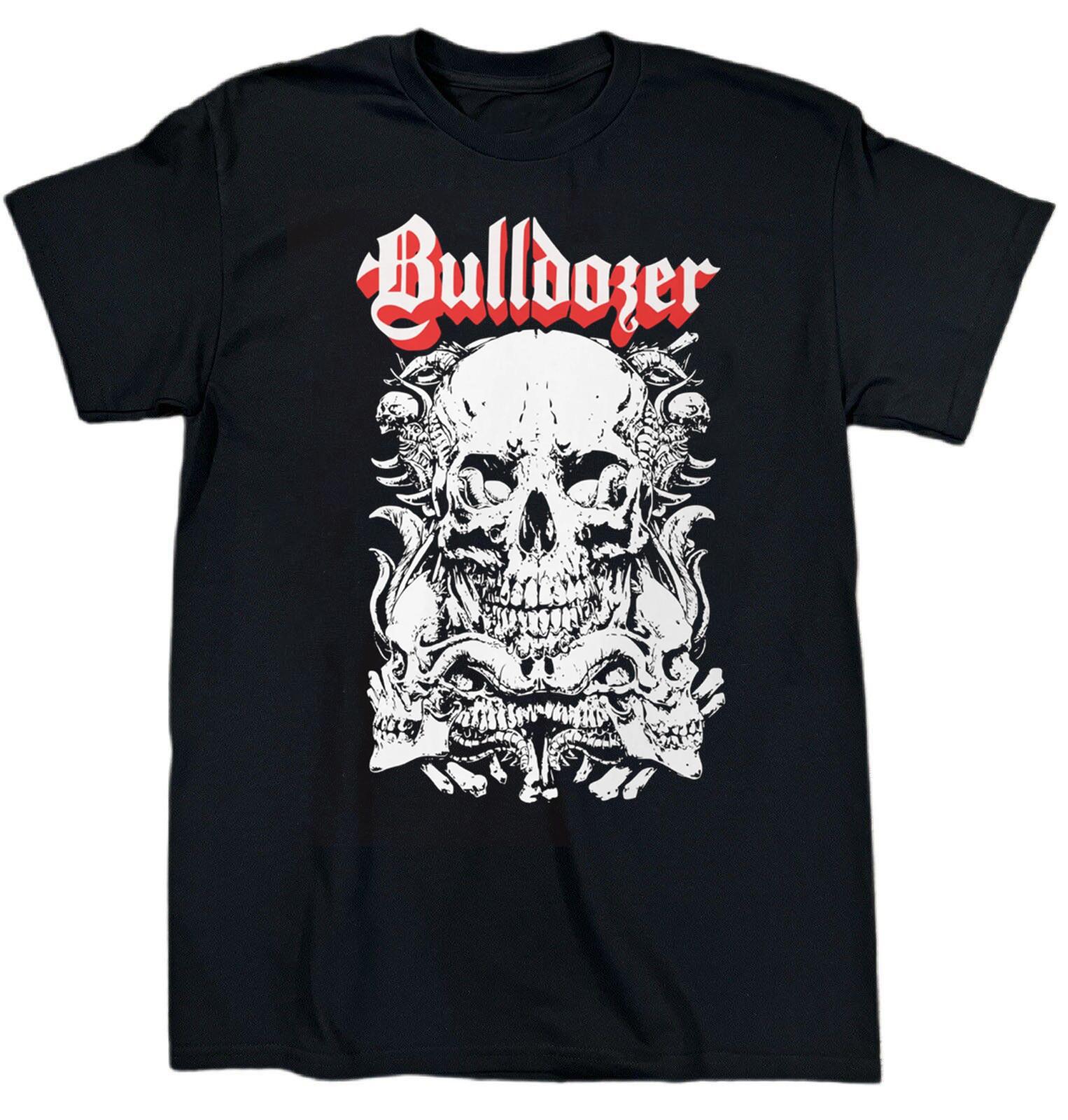 NEW BULLDOZER Band Album Heavy Cotton Black Shirt XXXL