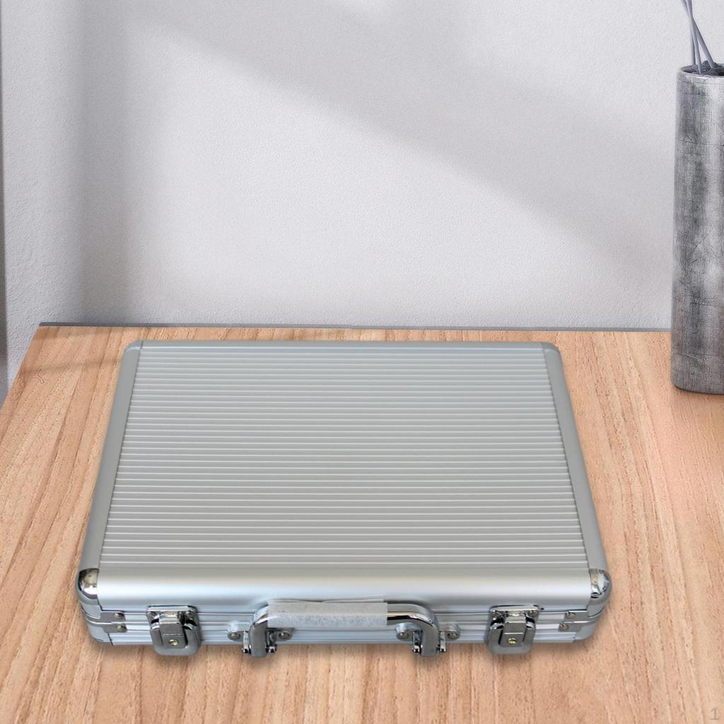 Aluminum Alloy Chip Case Carrier Professional Collect Box with Handle Protection Organizer