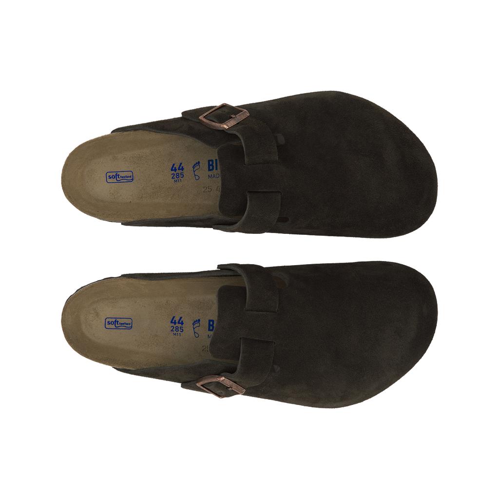 Birkenstock Boston Soft Footbed Suede Mocha Unisex Sneakers Brown 0660461