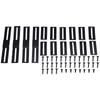 6PCS 2M Universal Side Skirts Extension Rocker Panels Lip Splitters For Chevy Chevrolet Camaro SS 2000-2022 Car Accessories