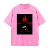Manga Jujutsu Kaisen Ryomen Sukuna Printed Tee Men Women Clothing Washed Cotton T-shirt Casual Oversized T Shirt Harajuku Tshirt