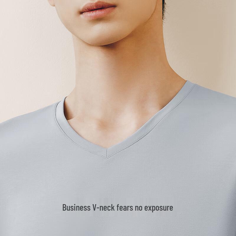 Threegun Men's Artisan Series V-Neck Cotton Undershirt