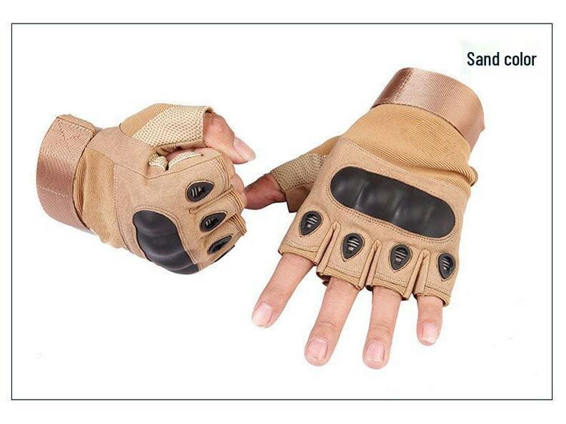Men's Anti-Slip Tactical Half-Finger Training Gloves for Outdoor Fitness & Cycling