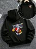 Autumn/Winter New Arrival Christmas Men's and Women's Hooded SweatshirtLoose CasualJacket Cartoon Astronaut Rocket Planet Hoodie