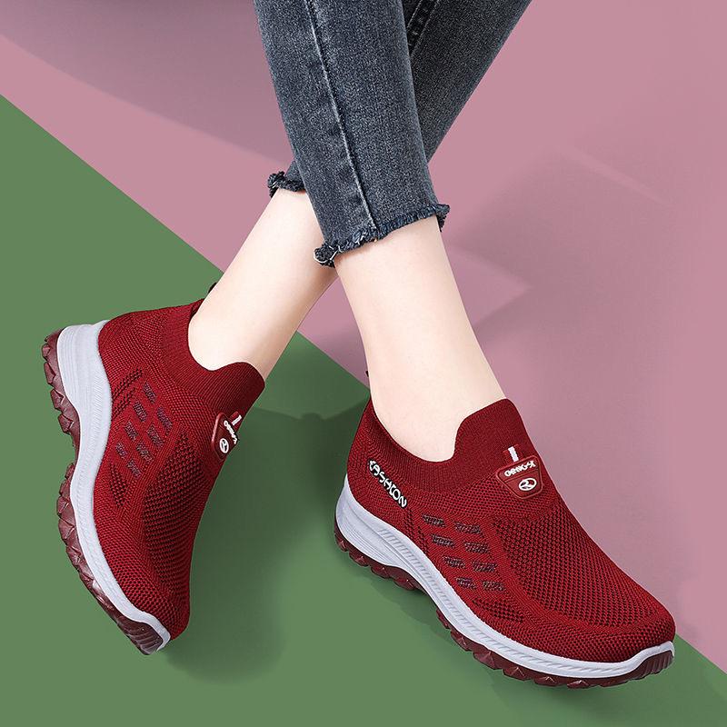 Summer soft-soled sports shoes, versatile socks, walking, breathable, long-term wear, not tired feet, work shoes