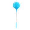 Spider Web Cleaning Brush Telescoping Sky Blue Extendable Stiff Bristle Ceiling Duster Long Handle Cobweb Cleaner for High