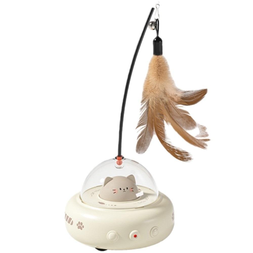 Smart Design Electric Cat Teasing Toy Feather Laser Interactive Cat Toy  Pet Entertainment