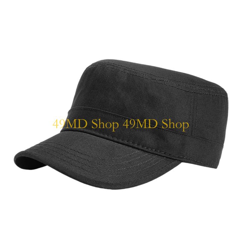 49MD Trendy Militaries Styles Hat Academies Uniform Hat Handmade Mountaineering Hat