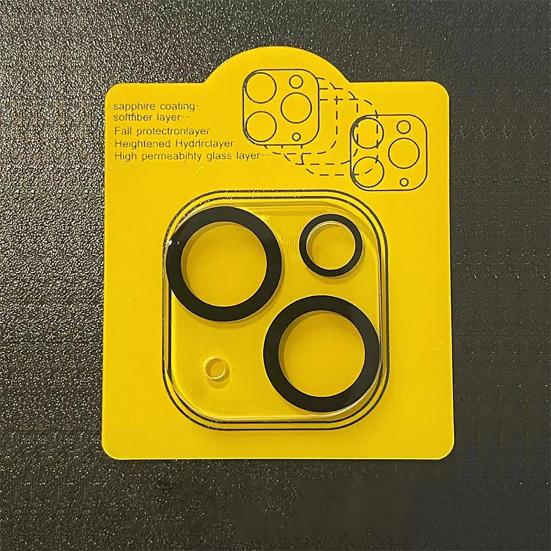 

Уникальная ультратонкая крышка объектива камеры с полным покрытием, легкое, нелегко деформируемое стекло объектива камеры for iPhone 13 Pro Max чёрный