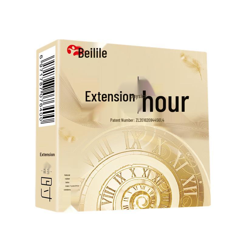 Beilile Ultra-Thin Luminous Vibrating Condoms with Textured G-Spot Design