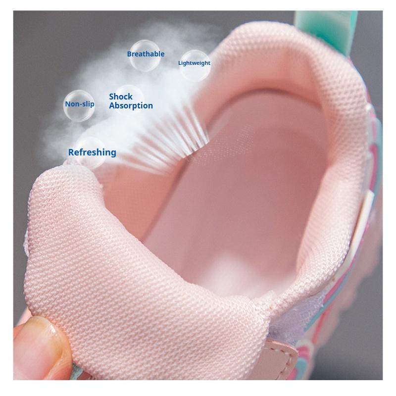 Vår Ny Mote Utendørs Gutter og Jenter Daglige Allsidige Sportssko med Myk Såle