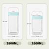 New 2.5L/3.5L Water Bottle with Faucet Large Capacity Portable Cold Water Bottle Transparent Drinking Bottle Outdoor Camping