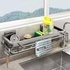 Wall Mount Aluminum Alloy Kitchen Cloth Rack With Ventilated Drip Tray For Home Use