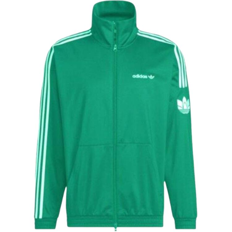 Adidas Оригинальная полосатая куртка с длинным рукавом на молнии для мужчин JL8394