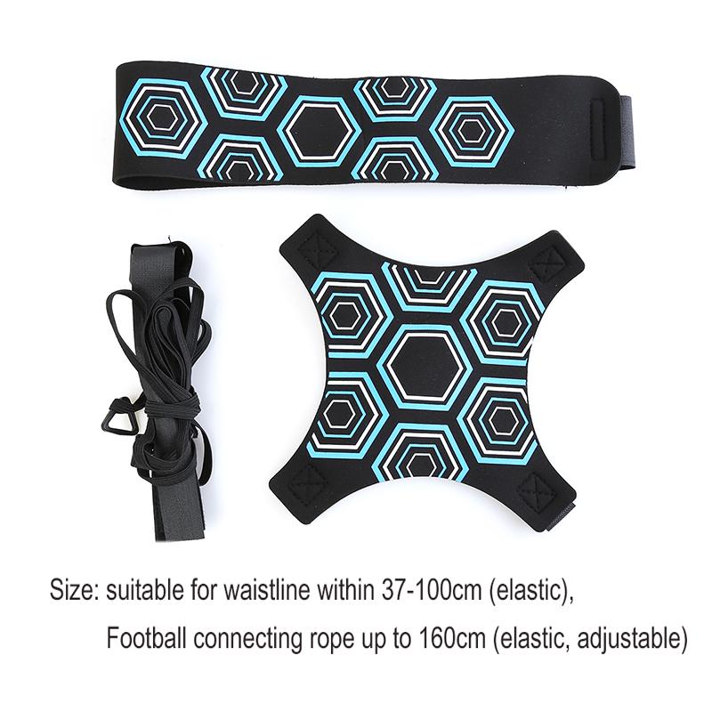 Einstellbarer Fußball-Kicktrainer, Fußball-Trainingsgerät, Fußballtrainer, Solo-Übung, elastischer Gürtel, Sportunterstützung