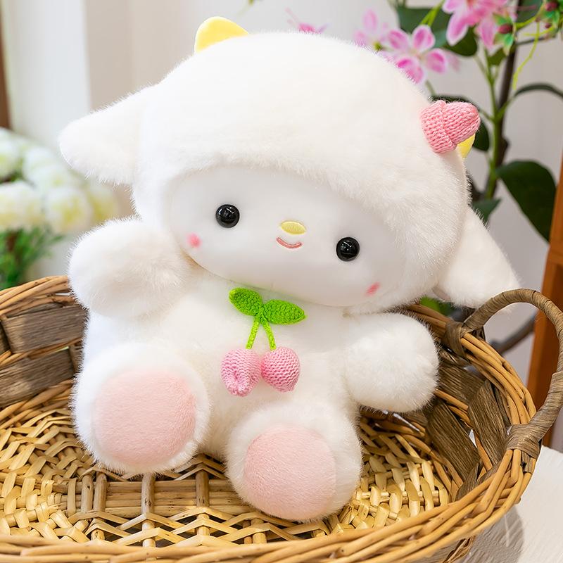 Cute Flower Lamb Plush Toy Claw Doll Wedding Sprinkling Gift Healing Table Companion