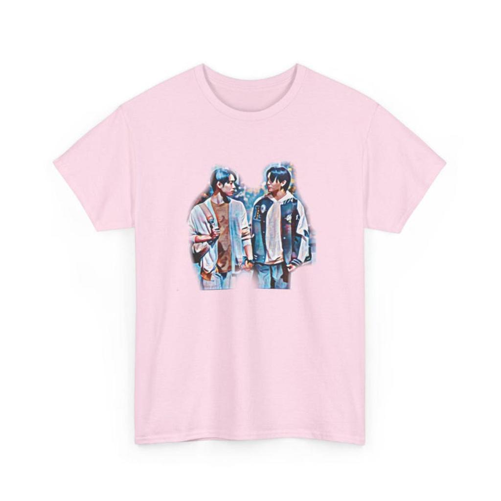 T-shirt Unisexe WilliamEst Thai BL Inspiré de Thame Po Merch Fan de la Série GMMtv T-shirt Graphique Haut Décontracté en Coton