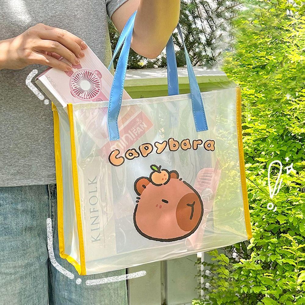 

Большая вместительная водонепроницаемая сумка для хранения Capibara Capybara Плечевые сумки Новая сумка Capybara Jelly