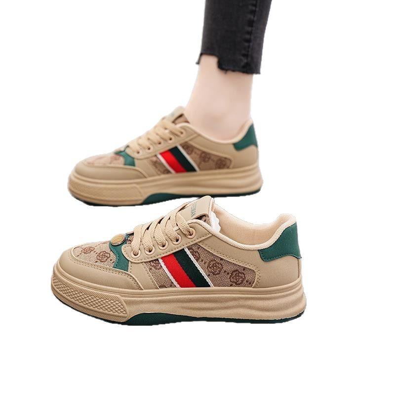 Summer retro women's casual board shoes with dirty shoes flat comfortable casual shoes versatile trend board shoes