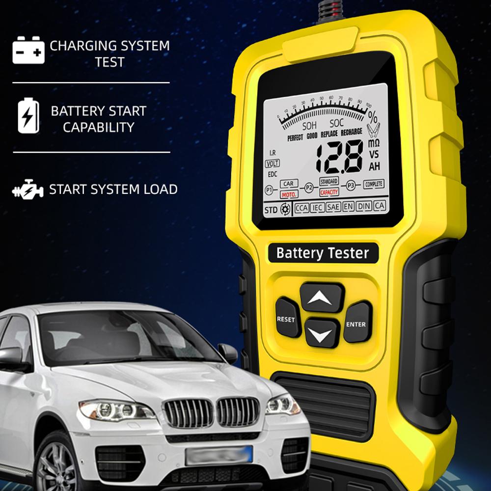 

Battery Tester Portable High Detection Accuracy 12V 24V Battery Test Device for Motorcycle Car