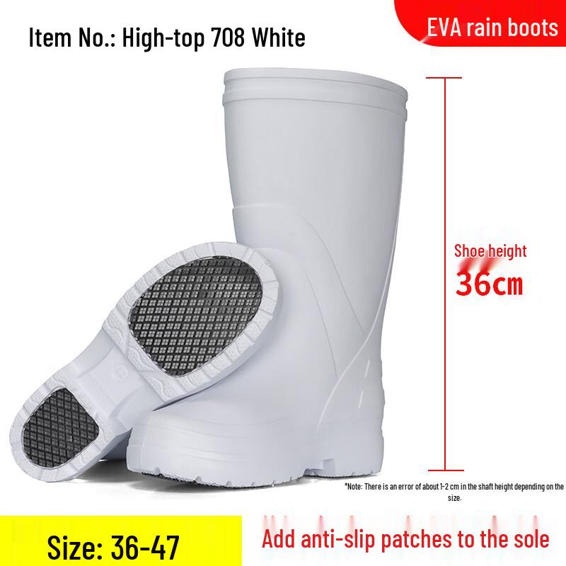 Sanhe EVA Foam Non-slip High-Tube Rain Boots 47