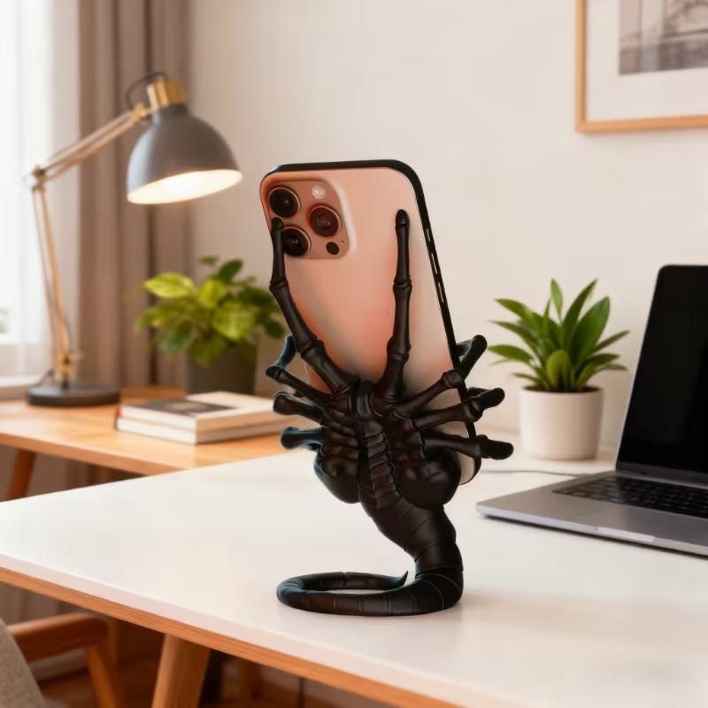 Kreativní Akční Figurky Mimozemský Facehugger Držák na Telefon Kancelářský Stolní Zábavná Dekorace Ozdoby Sběratelské Dárky Pro Filmové Fanoušky