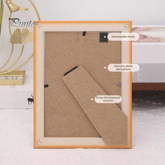 Vintage Photo Frame European Style Photo Frame with Back Hook Shatterproof Tabletop Picture Frame for Home Office Decor