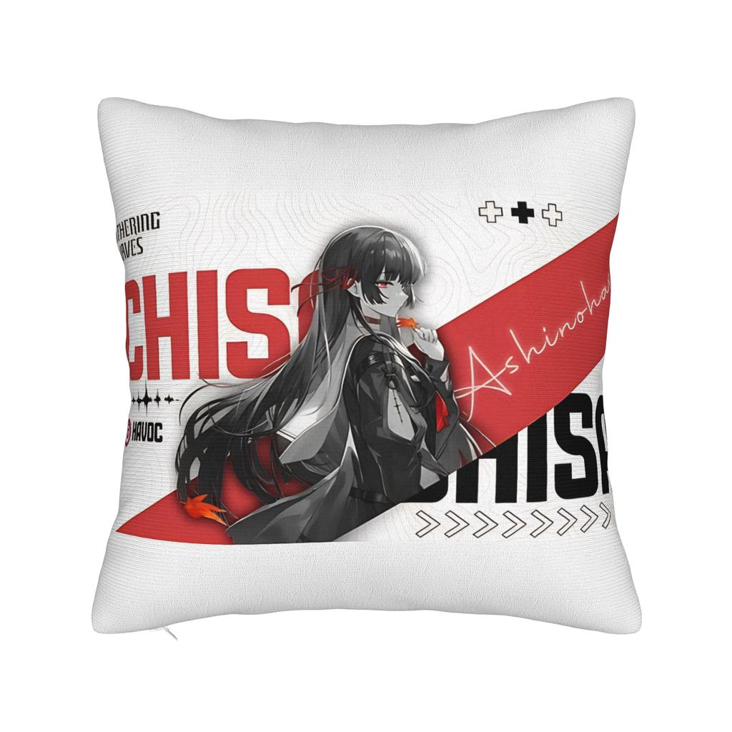 Pillow Cover Chisa Wuthering Wave  Kawaii Pillow Case For Living Room Sofa Pillowcases