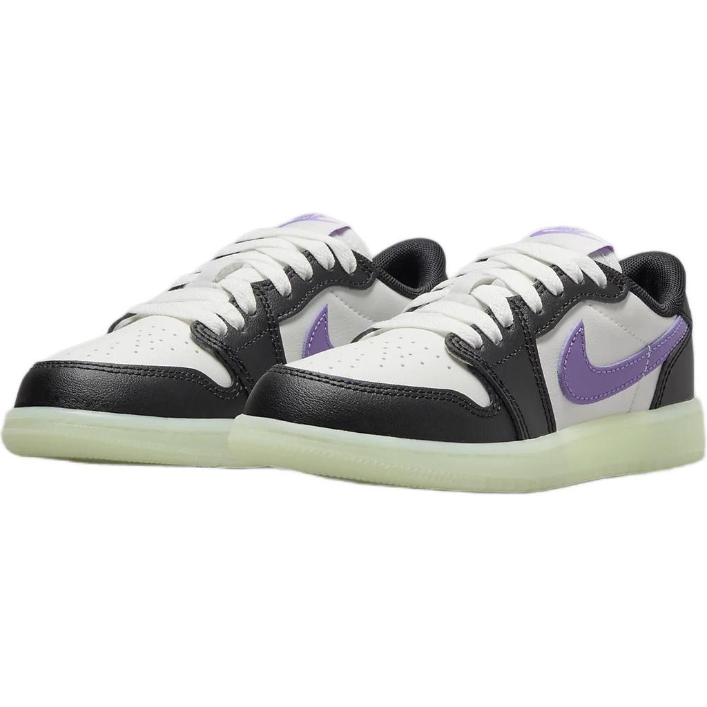 Air Jordan 1 Retro Low OG PS Black Raspberry Kids Sneakers Volt-Tint HF0411-001