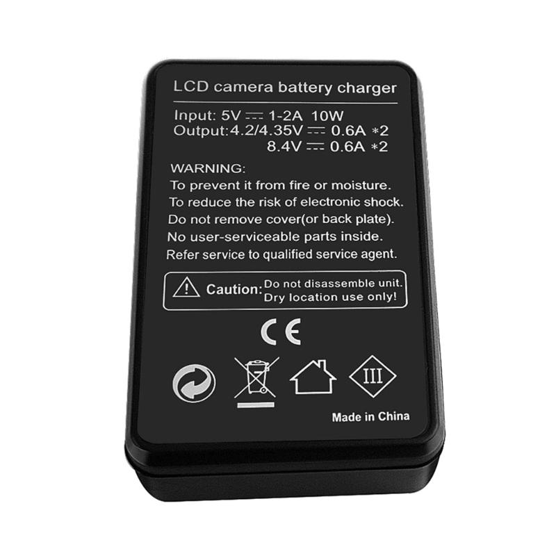 Rapid NPFW50 LCD Micro USB Charger Efficient and Versatile Charging Base for 6000, 5000, 5100, ILCE6000, ILCE7 Battery