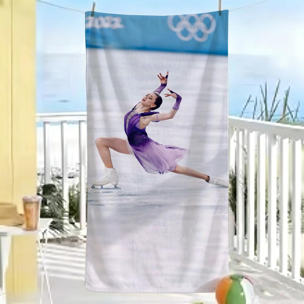 Celebrity K-KamilaS ValievaS Towel ultra-fine fiber quick drying absorbent bath towel, outdoor swimming sports towel