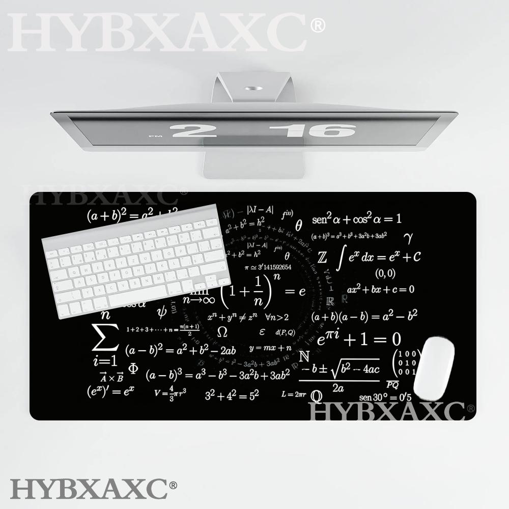 HYBXAXC Math Formulas Mouse Pad Large Rubber Base Antislip PC Desk Accessories for Offices and Gamer Keyboard Mats Decor Mat 800x400x2mm