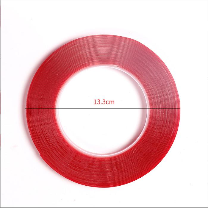 Nail Art Transparentes Doppelseitiges Klebeband - Rückstandsfrei, 3 oder 10 Meter zum Ausstellen von Farbkarten und Nagelstücken.