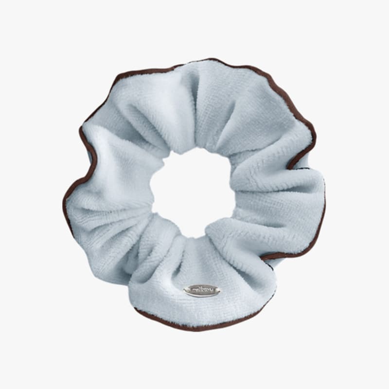 

меллотори махровая резинка-скранчи (голубое небо) Sky Blue