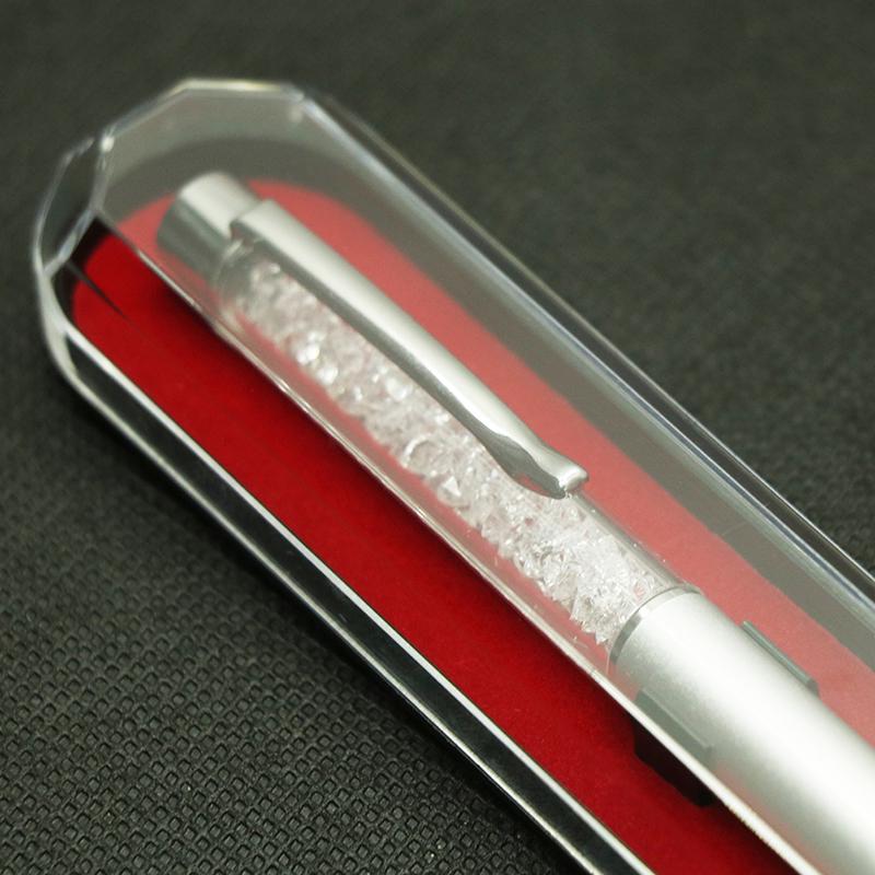 Rhombic Case Pen Storage Box Stationery Organizer School Office Use Transparent