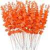 Golden Multicolor Artificial Eucalyptus Leaves Faux Greenery Boughs Wedding Bride Bouquet Home Vase Table Diy Decor Trim Props
