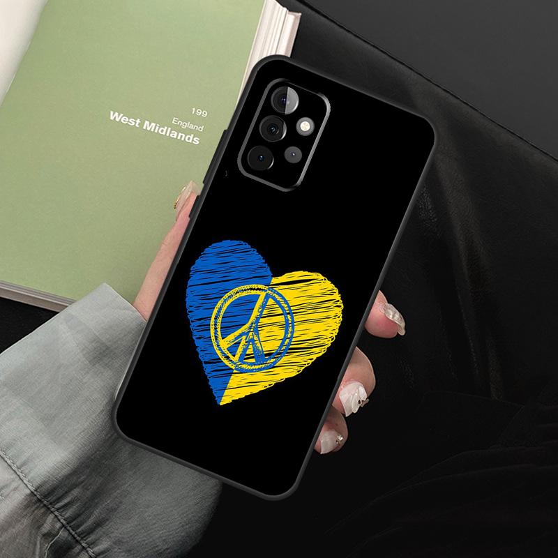 Ukraine Flag For Samsung Galaxy A55 A35 A53 A33 A13 A15 A36 A56 A26 A16 A22 A32 A52 A54 A34 A05 A06 Case