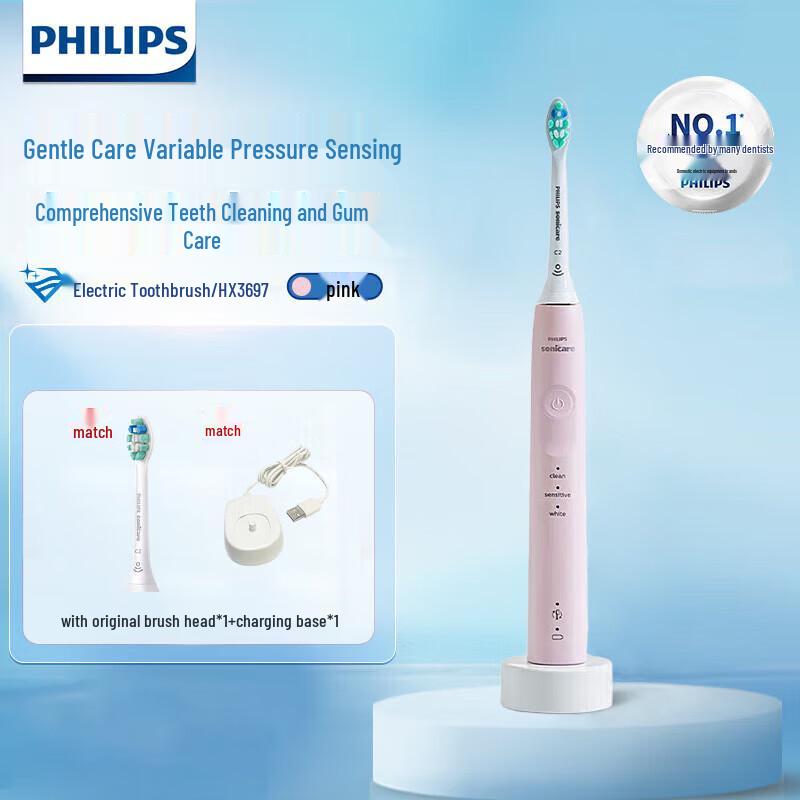

Philips HX3697 Sonic Electric Toothbrush