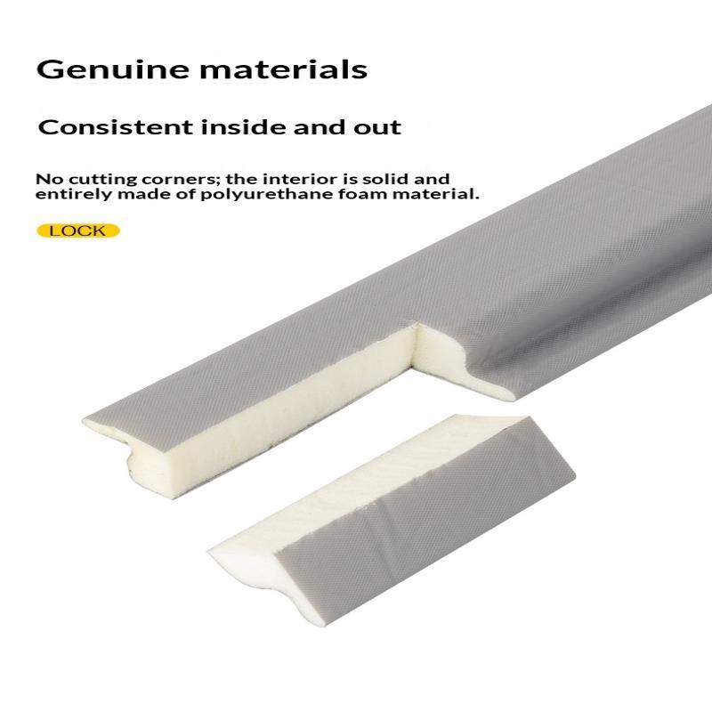 Seal Strip Set Windproof Soundproof Dustproof Self Adhesive Weather Stripping for Sliding Windows Doors Home Office Use
