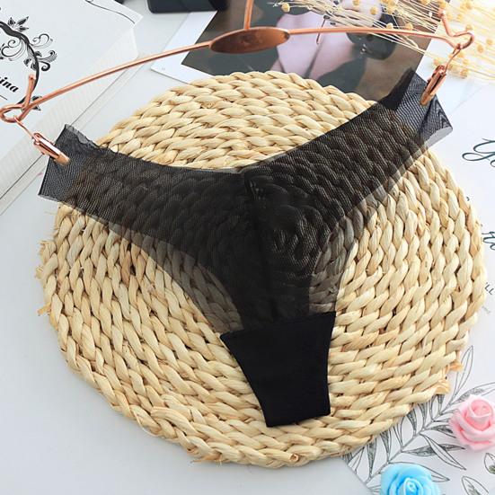 Women Thongs Ultra-thin Mesh Sexy See Through Good Stretch Briefs G-strings for Sleeping