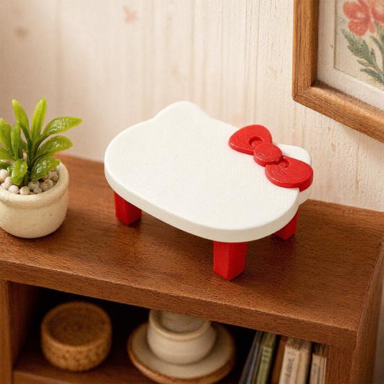 Miniature Table, 1:12 Scale Tiny Furniture for DIY Room Box, Micro Resin Scene Decor, Pretend Play Accessory