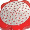 Sugiyama Metal IH-Compatible "Shiawase Wo Brings Happiness" Four-Leaf Frying Pan, Red, KS-2812